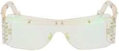Guarded 150MM Mask Sunglasses - Crystal