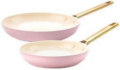 Reserve Blush 2-Piece 8-Inch & 10-Inch Ceramic Nonstick Fry Pan Set - Pink