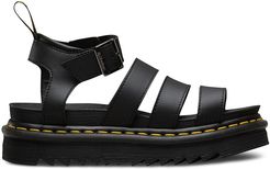 Blair Leather Gladiator Sandals - Black - Size 9