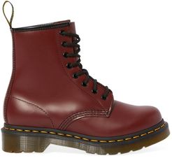 1460 Leather Combat Boots - Cherry Red - Size 6