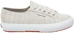 2750 Croc-Embossed Sneakers - Taupe - Size 9.5