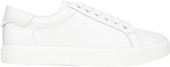 Ethyl Leather Sneakers - Bright White - Size 9.5