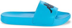 Authentic Adam Slide Sandals - Neon Blue - Size 6