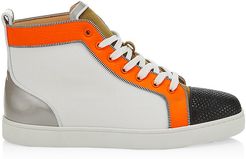 Louis Orlato Flat Leather Sneakers - Size 8