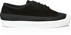Leather & Suede Sneakers - Black - Size 10