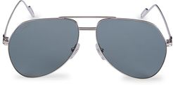 Core Range 58MM Aviator Sunglasses - Gold