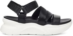 LA Shores Platform Sport Sandals - Black - Size 5.5