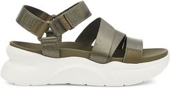 LA Shores Platform Sport Sandals - Burnt Olive - Size 11