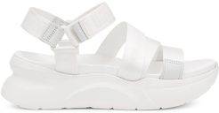LA Shores Platform Sport Sandals - White - Size 9.5