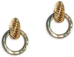 18K Goldplated Spiral Shell Earrings - Gold