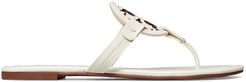 Miller Patent Leather Thong Sandals - New Ivory - Size 9.5