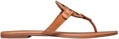 Miller Patent Leather Thong Sandals - Tan - Size 8.5