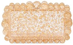 Eos Bauble Glitter Acrylic Box Clutch - Gold