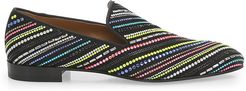 Dandy Rays Embellished Suede Flats - Black Multi - Size 9