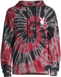 Bryce Playboy Tie Dye hoodie - Tie Dye Red - Size Small