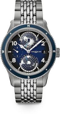 1858 Geosphere Titanium & Stainless Steel Bracelet Watch - Stainless Steel