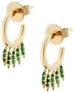 Grass 18K Yellow Gold & Emerald Drop Earrings - Yellow Gold
