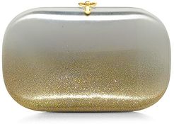 Elina Plus Ombré Glitter Clutch - Chrome