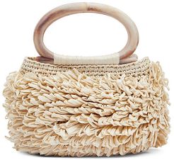 Raffia Top Handle Bag - Ivory