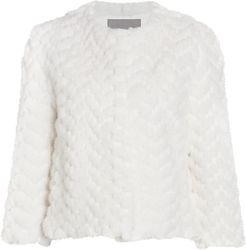 Monique Lhuillier For The Fur Salon Mink Fur Jacket - White - Size Medium