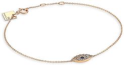 Ajna 18K Rose Gold, Diamond & Sapphire Eye Bracelet - Rose Gold