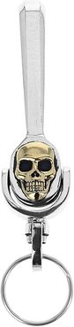 Skull Sterling Silver Key Fob - Silver