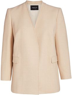 Erickson Open-Front Blazer - Almond - Size 24