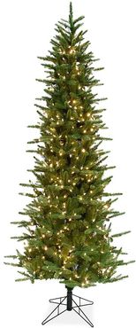 9 Ft. Carmel Pine Slim Clear LED String Lighting Artificial Christmas Tree