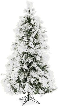 7.5-Ft. Flocked Snowy Pine Christmas Tree