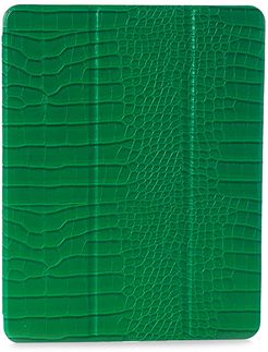 Crocodile-Embossed 12.9-Inch Ipad Pro Case - Emerald