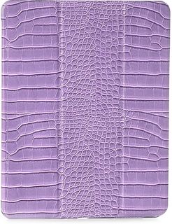 Crocodile-Embossed 12.9-Inch Ipad Pro Case - Lavender