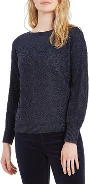 All That Glitters Sweater - Dark Indigo - Size Large