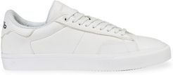 Vulcanized Low-Top Leather Sneakers - White Black - Size 10