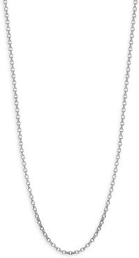 Signature 18K White Gold Belcher-Link Chain Necklace/23.6" - White Gold