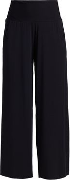 Butter Wide-Leg Lounge Pants - Black - Size Large