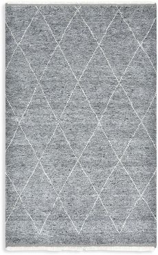 Shaggy Moroccan Bohemian Shaggy Moroccan Hand Knotted Area Rug - Grey - Size 9 x 12