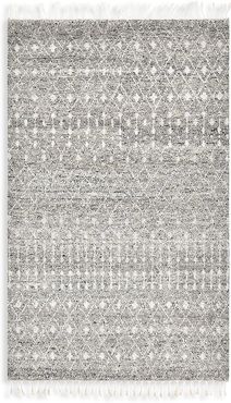 Ace Bohemian Moroccan Hand-Knotted Area Rug - Grey - Size 8 x 10