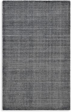 Halsey Contemporary Solid Hand Loomed Area Rug - Charcoal - Size 9 x 12