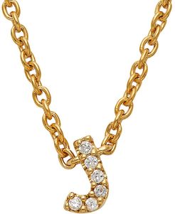 Nadri Fine Initials 14K Yellow Gold & Diamond J Pendant Necklace - 14K Gold