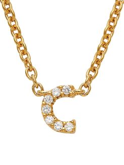 Nadri Fine Initials 14K Yellow Gold & Diamond C Pendant Necklace - 14K Gold