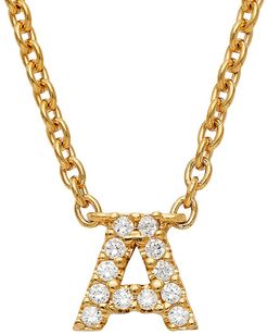 Nadri Fine Initials 14K Yellow Gold & Diamond A Pendant Necklace - 14K Gold