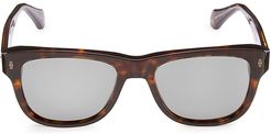 Initiation 55MM Rectangular Sunglasses - Avana