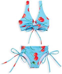 Little Girl's & Girl's Cherry Two-Piece Bikini Set - Size 6