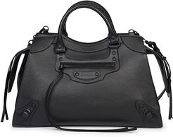 Small Neo Classic City Leather Satchel - Noir