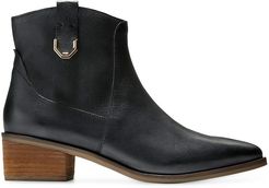 Maci Leather Western Boots - Black - Size 6.5