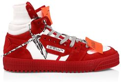 Offcourt 3.0 High-Top Sneakers - White Red - Size 6