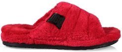Fluff You Faux Fur & Sheepskin Slippers - Samba Red - Size 13