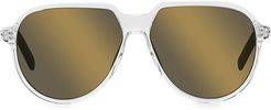 DiorEssential 58MM Pilot Sunglasses - Crystal