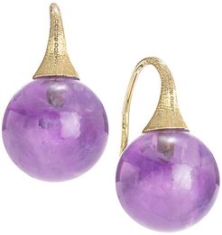 Africa Boule 18K Yellow Gold & Amethyst Drop Earrings - Amethyst