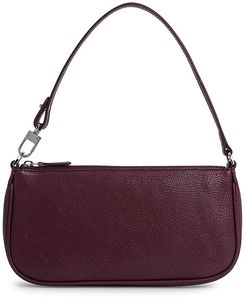 Rachel Leather Shoulder Bag - Bordeaux